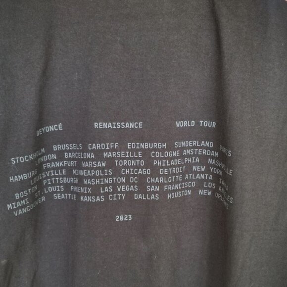 Beyonce Renaissance World Tour 2023 T-Shirt Large Official Merch Cowgirl L Black - Picture 6 of 7